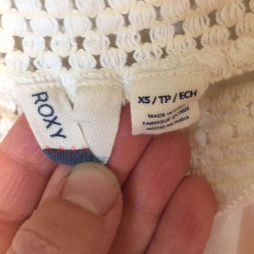 ROXY White Crop Top - Picture 4 of 7
